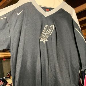 San Antonio Spurs throwback Nike warmup jersey